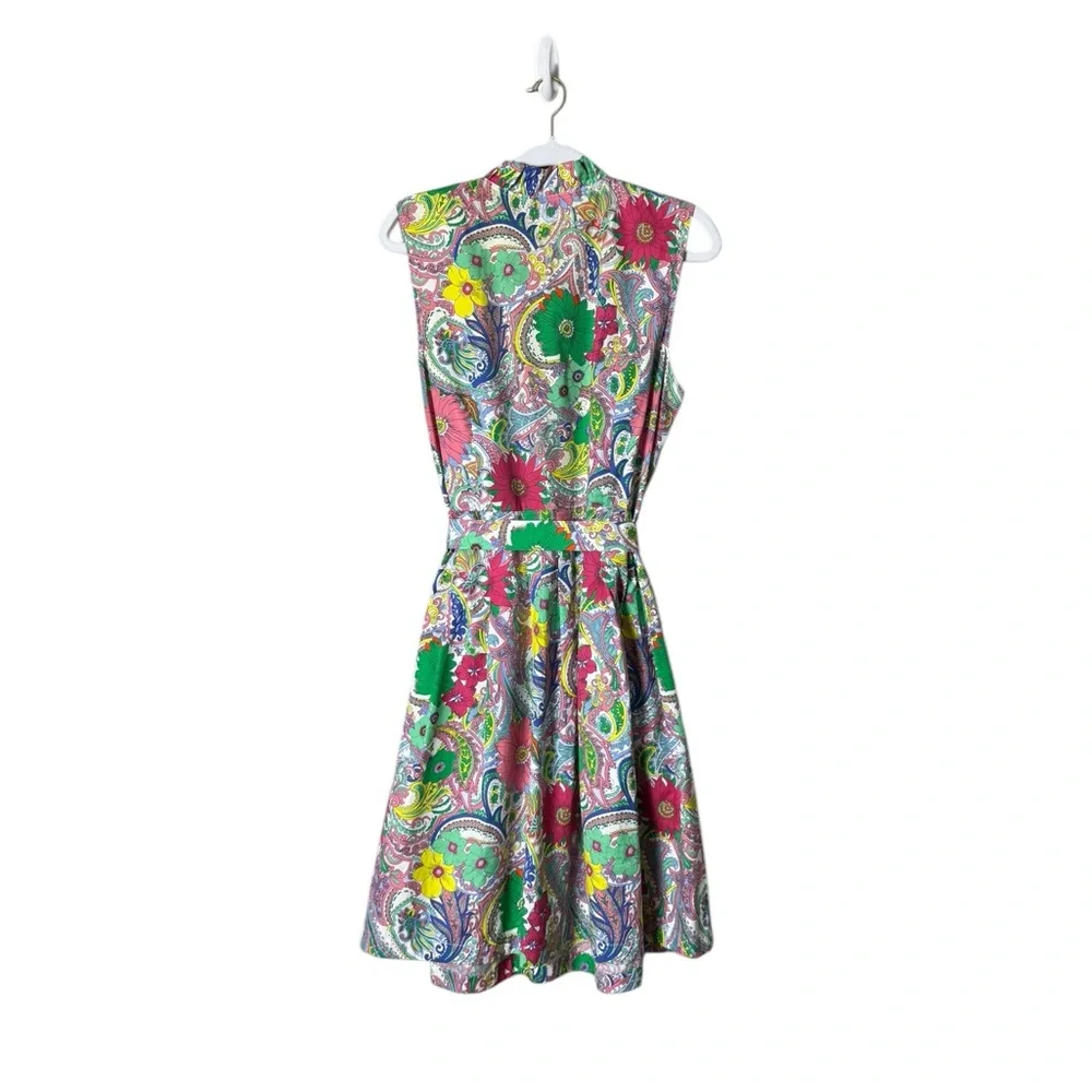 Talbots Multicolor Floral Paisley Sleeveless Midi Dress - Picture 8 of 12